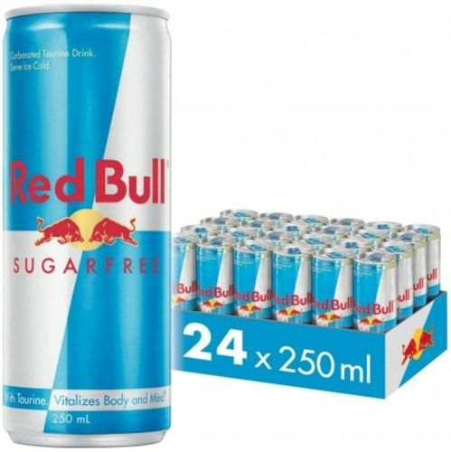 Red Bull 250 Ml Sin Azucar X 24 - mL a $33