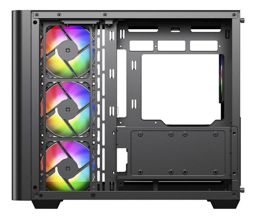 Gabinete Gamer Superframe Power Cube Cristal, Com 4 Fans