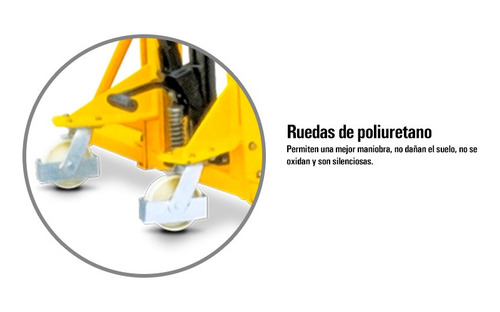 Apilador Manual Carga 1000kg 3mts Uñas Hidraulico Tecnodeliv