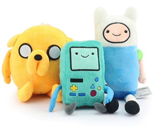 Finn E Jake Hora Da Aventura Kit 2 Bonecos Pelúcia Oficial