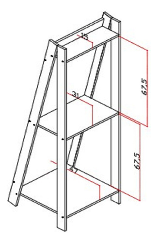 Espejo Vertical Bertolini RT 3083 Blanco