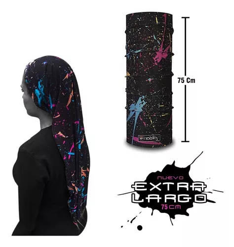 Pantano ladrón alto Bandana Cuello Pañoleta Pescuezos Moto Bici Extralargo 75cm