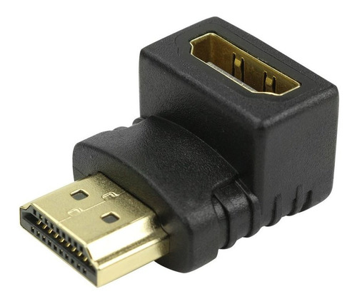 03 X Adaptador Hdmi Fêmea / Hdmi Macho 90 Graus