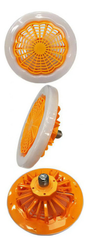 Ventilador De Aromaterapia Ultra Delgado E27 Con Luz De 30 W Color De La Estructura Amarillo Material De Las Aspas Plástico
