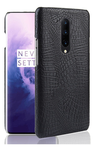Capa De Pc E Pu Preta Com Textura De Crocodilo À Prova De Ch