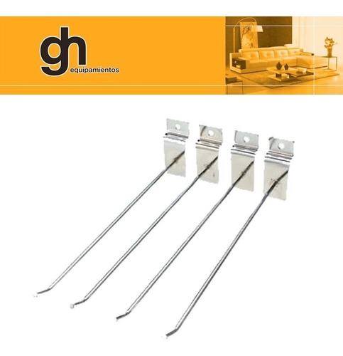 Ganchos Para Panel Ranurado 25 Cm De Largo Gh.equipamientos