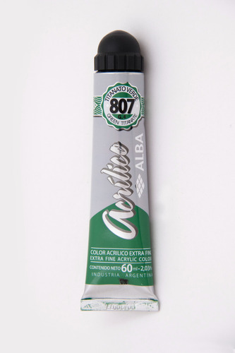 Acrilico Profesional Alba Pomo 60ml Titanato Verde 807