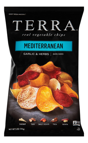 Terra Chips De Verduras Reales De Ajo Y Hierbas Mediterranea