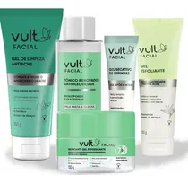 Comprar Kit Cuidado Facial Antiacne + Creme Refrescante  7 Em 1 Vult