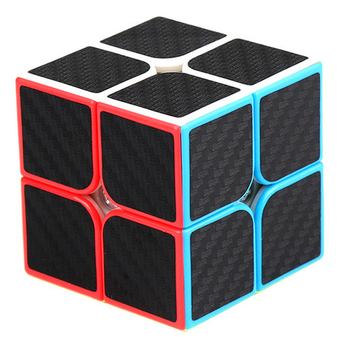 2x2x2 Qiyi Fibra De Carbono Cobra Cubo Velocidad Básico