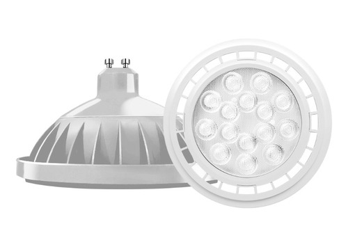 Lampara Ar111 Led Gu10  220v (aro Blanco) Macroled 15w