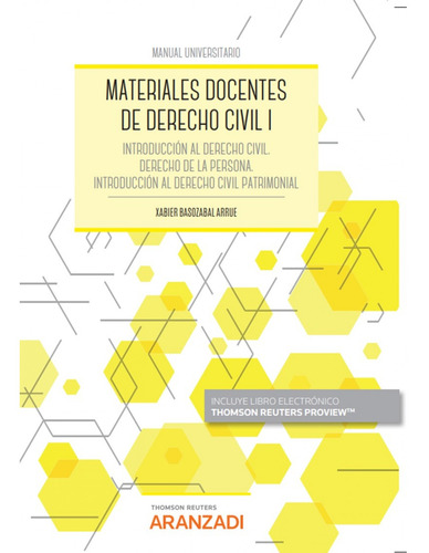 Libro Materiales Docentes De Derecho Civil I 2022