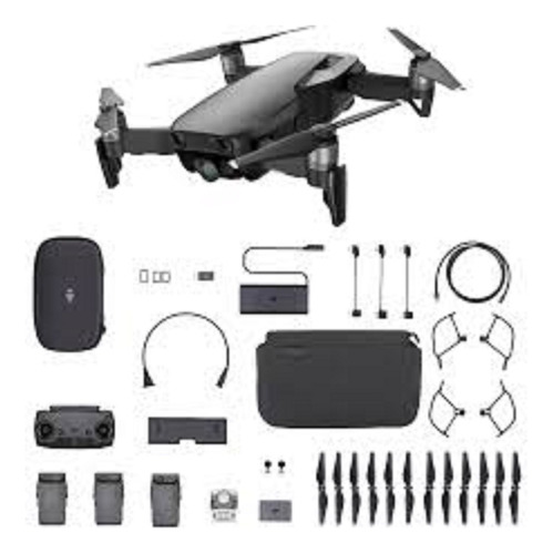 Drone Dji Mavic Air Con Cámara 4k Onyx Black Con Kit 3 Bater