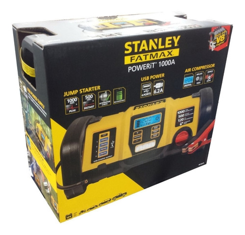 Cargador Arrancador Bateria Stanley 1000amp Compresor 2019