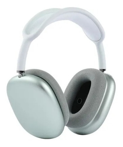 Audífonos Inalámbricos Diadema Bluetooth Plata/blancos Music