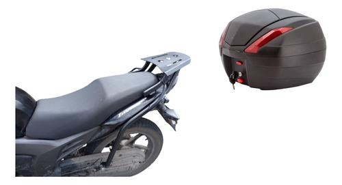 Parrilla Para Moto  Invicta 150 2015 Y Baúl Tomcat 34 Litros