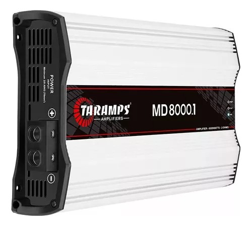 Modulo Taramps Automotivo Som Md 8000.1 2 Ohms 8000w Rms