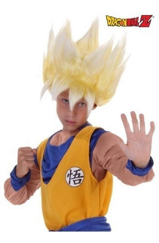 Peluca De Dragon Ball Z Goku Super Sayayin Para Niños 1