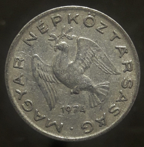 Moneda Hungria 10 Filler 1974