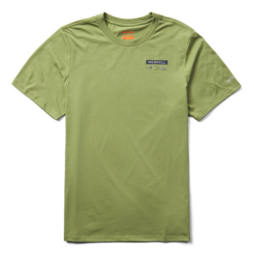 Remera Merrell Trail Signs Tee Mosstone Para Hombre