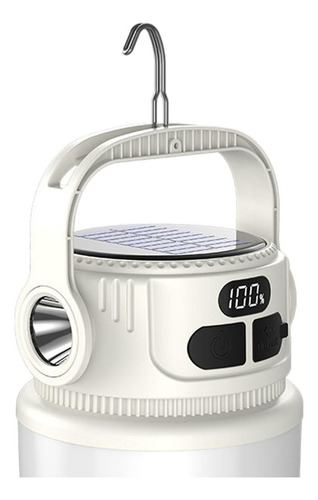 Luz De Campamento Led Solar Luz Exterior 6 Modos Lámpara