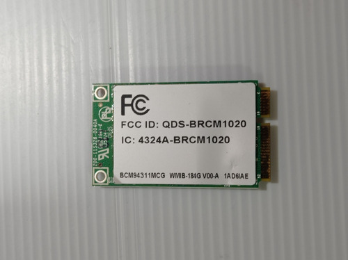 Tarjeta Wifi Broadcom Bcm94311mcg Hp Dv6500 N/p 407159-001 (Usado)