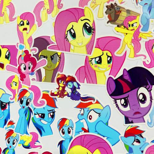 My Little Pony 50 Calcomanías Stickers Brillantes Caricatura