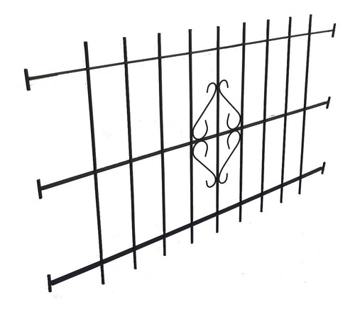 Reja Rejas Para Ventana 180x150 Anclaje Dentro De Mocheta