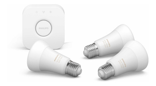 Imagen 6 de 10 de Kit Philips Hue Bridge + 6 Ampolletas Colores Bt E27 Matter