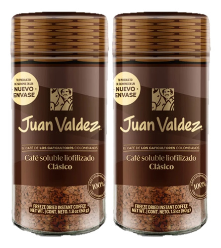 Cafe Juan Valdez Grande 190gr Para Batir Instantaneo X2unds