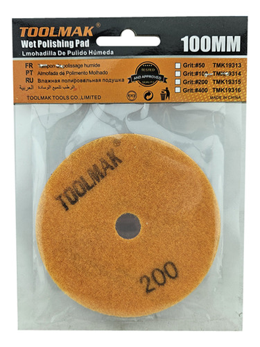 Disco Lija Para Pulir Marmol Granito 4 Pulgadas Toolmak