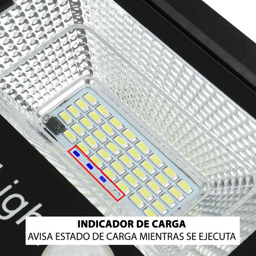 Imagen 10 de 10 de Reflector Led Control Remoto Sensor Panel Solar 50w