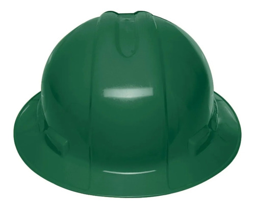 Casco De Seguridad, Verde, Ala Ancha Tru