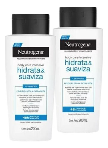 Kit Neutrogena Intense Hidrata E Suaviza -2 Unidades - 200ml