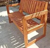 Comprar Sillón Banco 2 Cuerpos Juego Jardín Exterior Madera