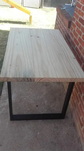Mesa De Hierro Y Madera
