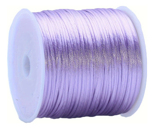 Cordón De Seda 3mm Cola De Rata Bisutería Todos Los Colores Lila