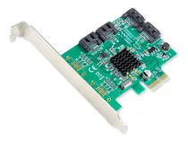 Comprar Tarjeta De Controladora I \u002F O Crest De 4 Puertos Sata Iii Pci-e 2.0 X1 Marvell 9215 Non-raid Con Soporte De Perfil Bajo 