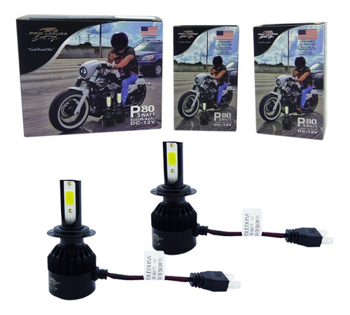 Kit Ampolleta Led H7 Para Auto-moto De 80w Y 8000lm 12volt