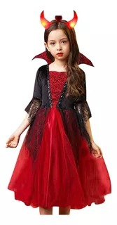 Vestidos Para Niña Fiesta Princesa Vampiro Cosplay Malla