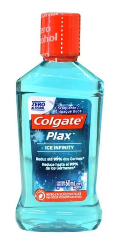 Colgate Plax Ice Infinity Enjuague Bucal 60ml Pack C/10