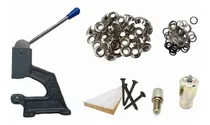 Comprar Maquina Colocadora  De Broches Ojalillos Tachas Botones + Ojalillos Croop A Dile + Matriz Plateado