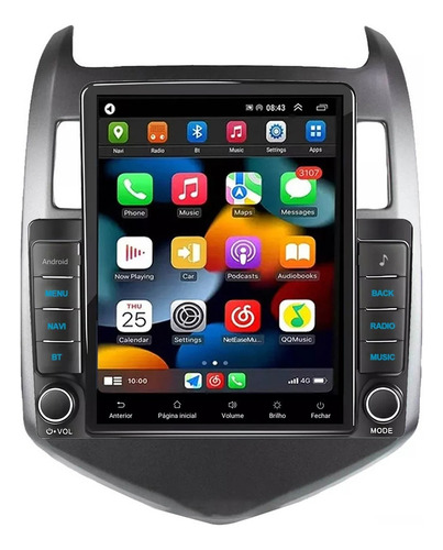 Multimidia Tesla Sonic 12/14 9,7p Android Auto Carplay 2/32g