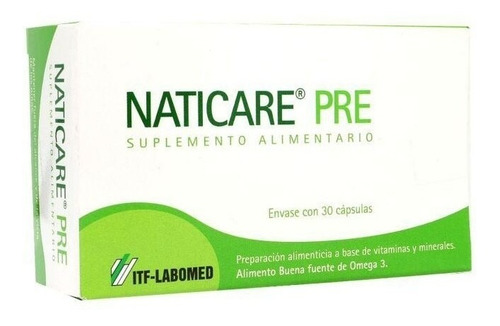 Naticare Pre Multivitaminico X30cap