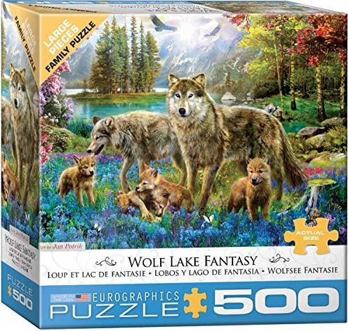 Eurografías (eurhr Wolf Lago Fantasía 500piece Puzzle Hmnpq