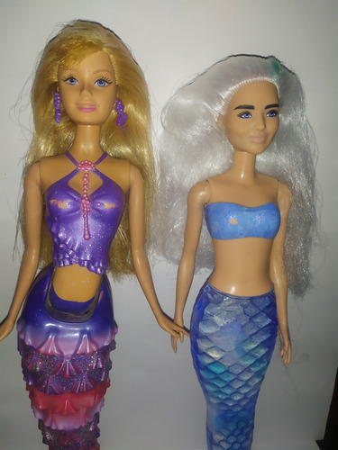 Lote Barbie Sirena, No Monster High Ever Bratz Myscene (Usado)