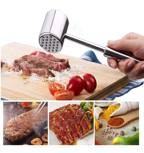 Imagen 2 de 6 de Carne Ablandador Martillo Filete Filete Libras Mazo 304 Acer