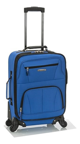 Rockland Equipaje Pasadena - Spinner Expandible De 19 In Color Azul Lisa