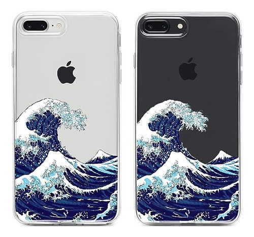 Ucolor Funda Transparente Compatible Con iPhone 8 Plus 7