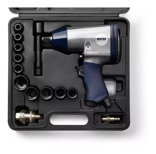 Llave De Impacto Pistola Enc 1/2 Kit 17 Pzas Bremen 3388